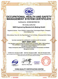 Occupational Health And Safty  
Management System Certificate